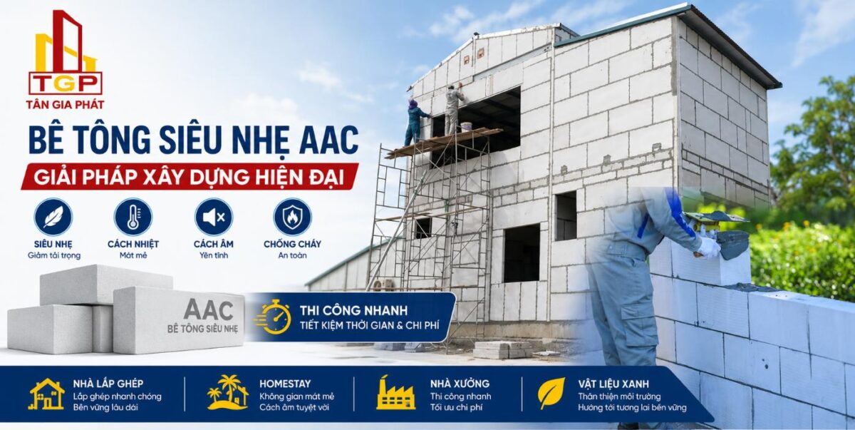 Công Nghệ Bê Tông Siêu Nhẹ Trong Xây Dựng Nhà Lắp Ghép