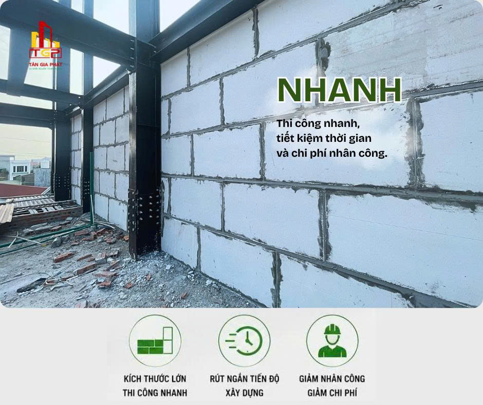 Nhà Khung Thép Kết Hợp Gạch AAC Có Thể Rút Ngắn Tiến Độ Thi Công