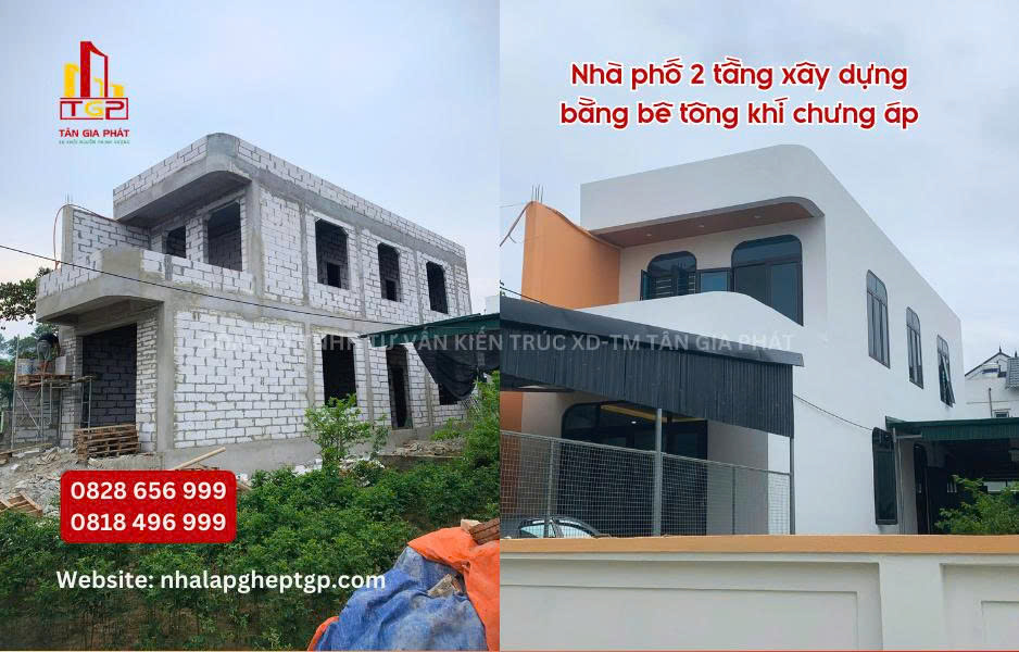 Nhà Khung Thép Kết Hợp Gạch AAC Có Thể Rút Ngắn Tiến Độ Thi Công