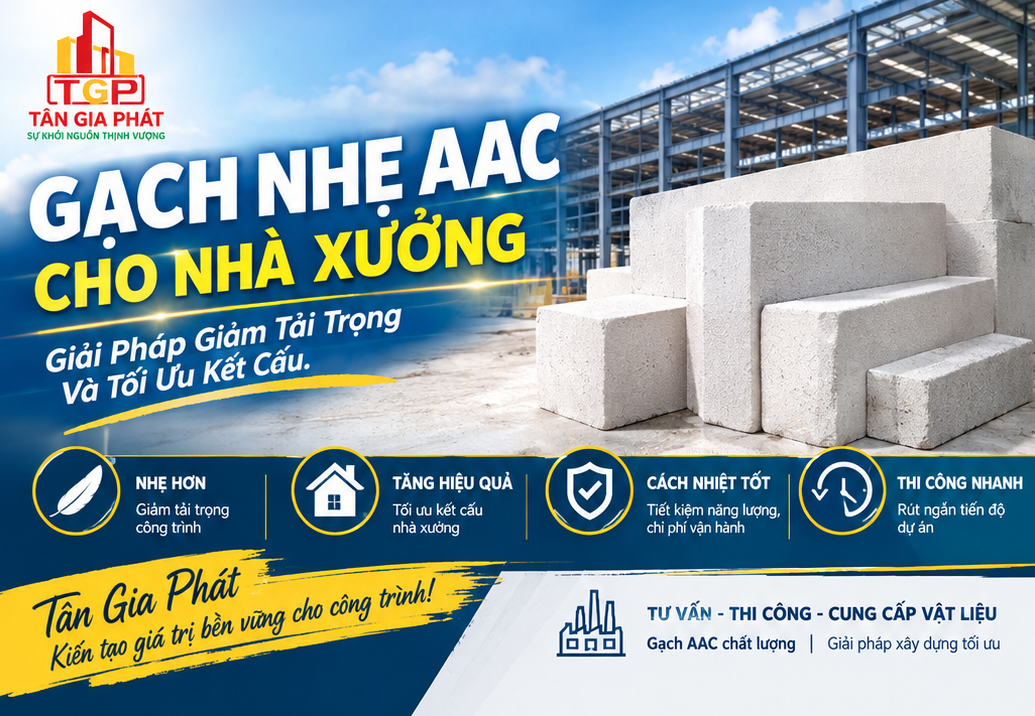 Gạch AAC Giúp Rút Ngắn Tiến Độ Thi Công Nhà Xưởng Như Thế Nào?