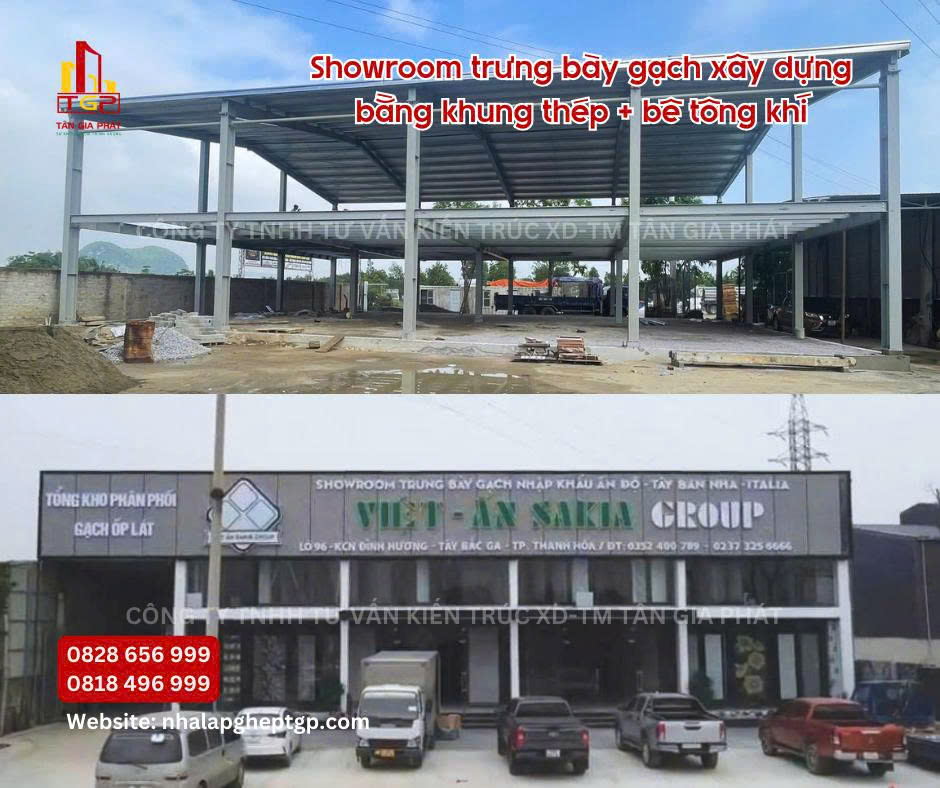 Nhà Lắp Ghép Khung Thép AAC – Giải Pháp Xây Nhanh Cho Nhà Ở Và Kinh Doanh